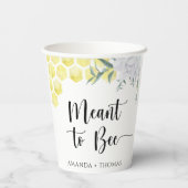 Honingraten - Bedoeld om bij te zijn Papieren Bekers (Achterkant)