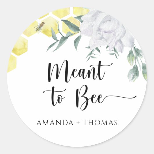 Honingraten - Bedoeld om bij te zijn Ronde Sticker (Voorkant)