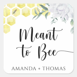 Honingraten - Bedoeld om bij te zijn Vierkante Sticker