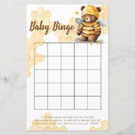 Honingraten en bruine honing teddybeer bingogame