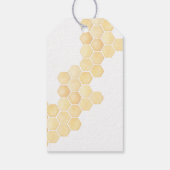 Honingraten en bruine honing teddybeer dank u cadeaulabel (Achterkant)