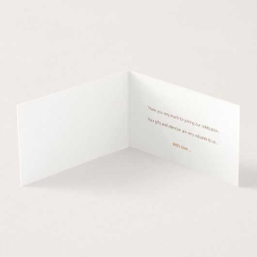 Honingraten en bruine honing teddybeer dank u kaart (Binnen)