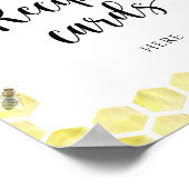 Honingraten - Uw receptkaart hier poster (Hoek)