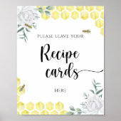 Honingraten - Uw receptkaart hier poster (Voorkant)