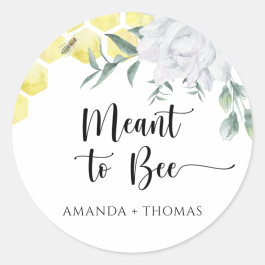 Honingraten - Voorbestemd om bij te zijn Ronde Sticker (Voorkant)