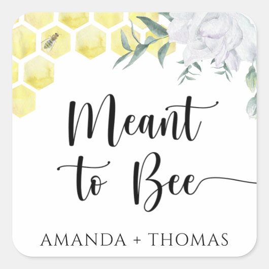 Honingraten - Voorbestemd om bij te zijn Vierkante Sticker (Voorkant)
