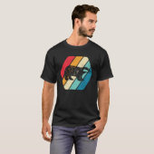 Honingsdas Dier Wilde Dieren Retro T-shirt (Voorkant volledig)