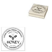 Honingstempel van de imker met Schattigee gestilee Rubberstempel (Gestempeld)