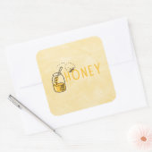 Honingsticker Vierkante Sticker (Envelop)