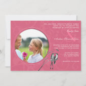  honingSuckle Hummingbird Wedding Invite Kaart (Voorkant)