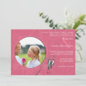  honingSuckle Hummingbird Wedding Invite Kaart (Staand voorkant)