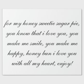 honingsuiker, verpakkingspapier cadeaupapier