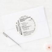 Honingsvoeding ronde label Apiaire benaming bijen (Envelop)