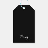 Honingthema met positieve woorden cadeaulabel (Achterkant)