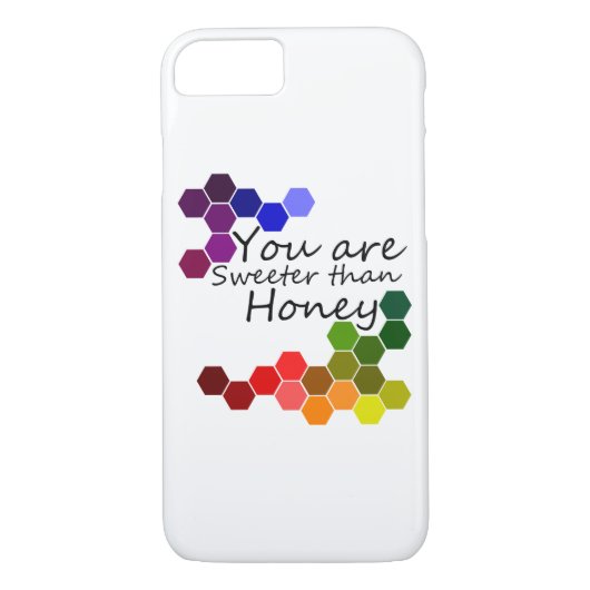 Honingthema met positieve woorden Case-Mate iPhone case (Achterkant)