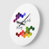 Honingthema met positieve woorden grote klok (Hoek)