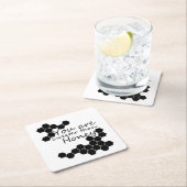 Honingthema met positieve woorden kartonnen onderzetters (Insitu)