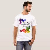 Honingthema met positieve woorden t-shirt (Voorkant volledig)