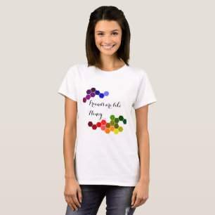 Honingthema met positieve woorden t-shirt