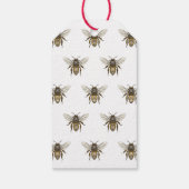 Honinguetiket met vintage stijl bij cadeaulabel (Achterkant)