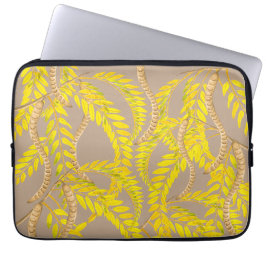Honingvergrendeling op een laptophoes laptop sleeve