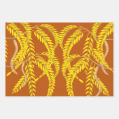 Honingvergrendeling op papierverzameling inpakpapier vel (Voorkant 3)