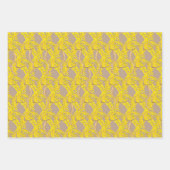 Honingvergrendeling op papierverzameling inpakpapier vel (Voorkant 2)