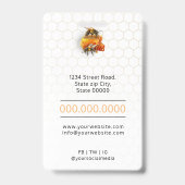 Honingverkoper - Bijenteler Badge (Achterkant)