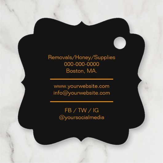 Honingverkoper - Bijenteler Bedankjes Labels (Achterkant)