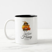 Honingverkoper - Bijenteler Tweekleurige Koffiemok (Links)