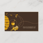 Honingverkoper/bijenteler Verkoper Winkelboer Visitekaartje (Achterkant)