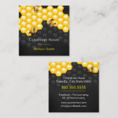 Honingverkoper - Bijenteler Vierkante Visitekaartje (Voorkant / Achterkant)