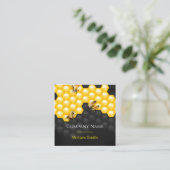 Honingverkoper - Bijenteler Vierkante Visitekaartje (Staand voorkant)