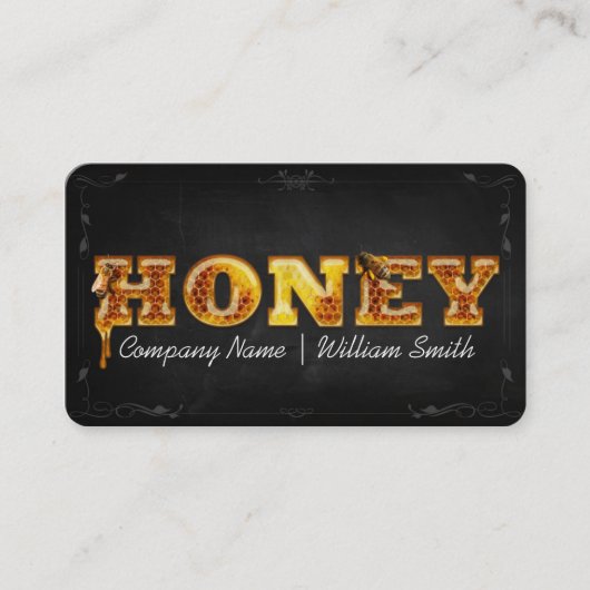 Honingverkoper - Bijenteler Visitekaartje (Voorkant)