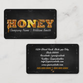 Honingverkoper - Bijenteler Visitekaartje (Voorkant / Achterkant)