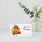 Honingverkoper - Bijenteler Visitekaartje (Staand voorkant)