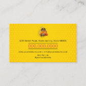 Honingverkoper - Bijenteler Visitekaartje (Achterkant)