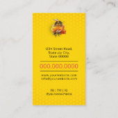 Honingverkoper - Bijenteler Visitekaartje (Achterkant)