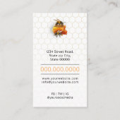 Honingverkoper - Bijenteler Visitekaartje (Achterkant)