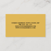 Honingverkoper / Boerderij van bijenteelt Visitekaartje (Achterkant)