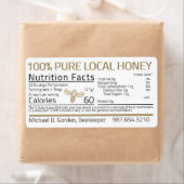 Honingvoeding Adresetiketten van kleine bijen Etiket (Insitu)