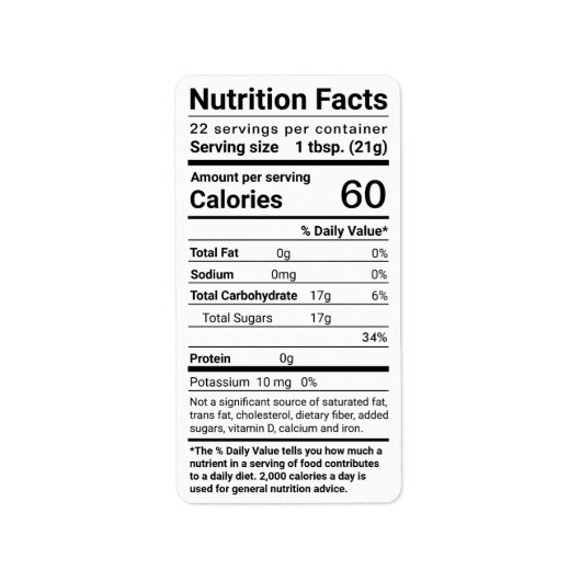 Honingvoeding Feiten Adres Wit etiket (Voorkant)