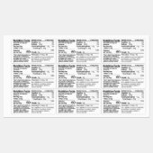 Honingvoeding Waterdicht etiket - Reeks 9 Labels (Vel)