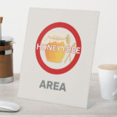 Honingvrij gebied Gepersonaliseerd voedselallergie Reclamebord Met Voetstuk (Insitu)