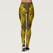 Honingwervelwind van abstract leggings (Achterkant)