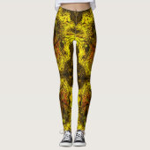 Honingwervelwind van abstract leggings (Voorkant)
