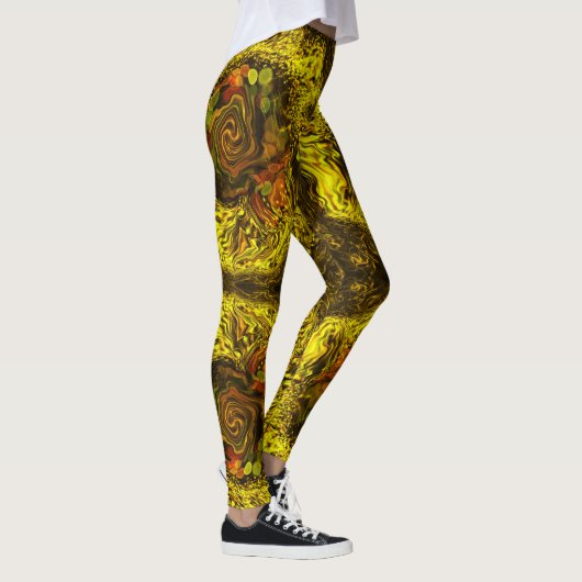 Honingwervelwind van abstract leggings (Rechts)