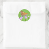 honingzoeker ronde sticker (Tas)