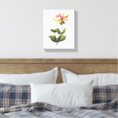 honingzucht (Lonicera sp.) van Redouté Canvas Afdruk (Insitu (Slaapkamer))