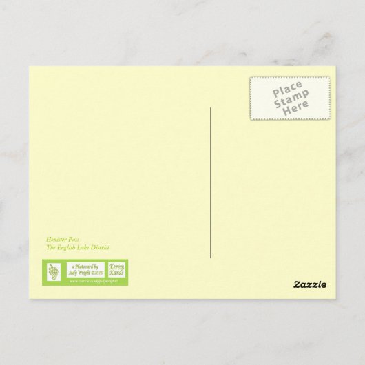 Honister Pass Briefkaart (Achterkant)